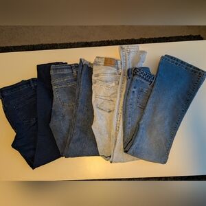 4 Pairs Of Jeans. American Eagle, Cat And Jack
